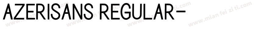 AzeriSans Regular字体转换